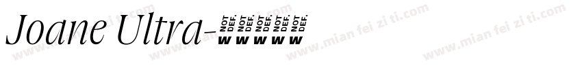 Joane Ultra字体转换